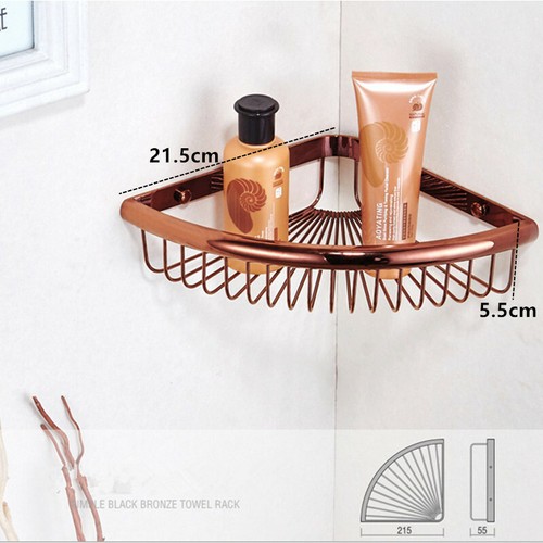 Shower Caddy Basket Bathroom Rose Gold Copper Cosmetic Shelf Storage/Rack fx002 - Picture 2 of 4