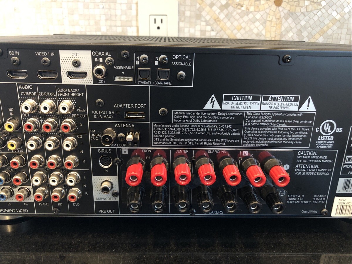 Pioneer VSX 821-K 5.1 Channel 110 Watt Receiver for sale Pioneer VSX 821-K 5.1 Channel 110 Watt Receiver for sale
