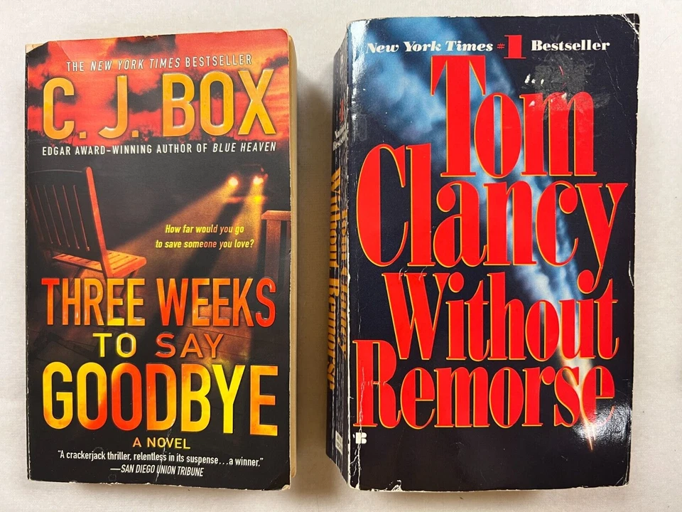 7 Murder MysteryThriller Crime books - by Box/Case/Clancy/Deaver/Wood+2 - Image 2 of 4