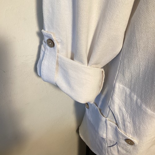 Soft Surroundings White Gauze Tunic Shirt Pullover EUC - Picture 4 of 7