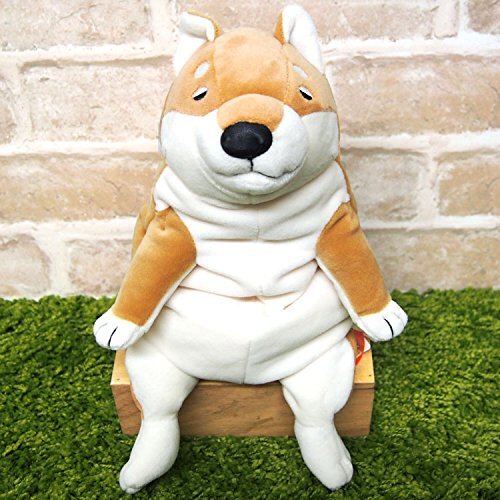 Shinada Global Mochi Neko Series Plush Doll Mochi Inu Dog Akashiba M MOIN-0230R - Picture 2 of 3