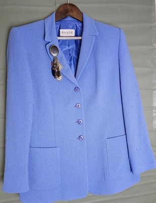 Horst Basler Blazer Blue Womens Size 40 Tailored 
