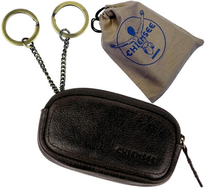Chiemsee Key Case Dark Brown Leather Key Wallet Key Case