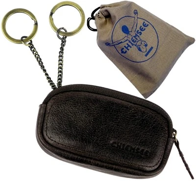 CHIEMSEE Schlüsseletui dark brown Schlüsseltasche Leder Schlüsselmappe key case - Bild 1 von 4