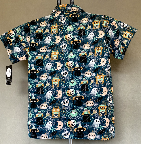 Unique Baby  Boy's Halloween button up shirt. Size 9 Multicolor. New With Tag's. - Picture 4 of 6