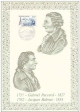 FRANCE:  (n°2422) Encart de luxe "PACCARD/BALMAT"