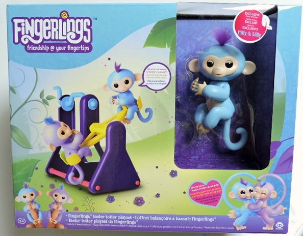 fingerlings playset with 2 monkeys