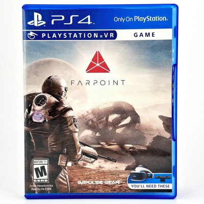 Farpoint (PS4 Sony PlayStation 4, 2017) with Case VR Game