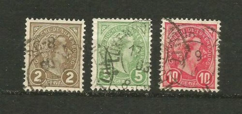 Timbres du Luxembourg oblitérés
