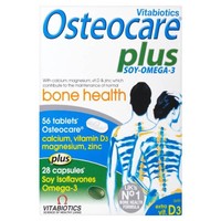 4 Packs Of Vitabiotics Osteocare Plus Soy-omega-3 Dual Pack 84 Tablets/capsules 4 Packs Of Vitabiotics Osteocare Plus Soy-omega-3 Dual Pack 84 Tablets/capsules