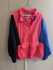 VTG 80's Pacific Trail Color block Wind Breaker Track Jacket 1/2 Zip XL