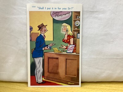 Soll ich es für Sie reinstecken, Sir? Trow, Brook Publishing Co. Ltd Postkarte