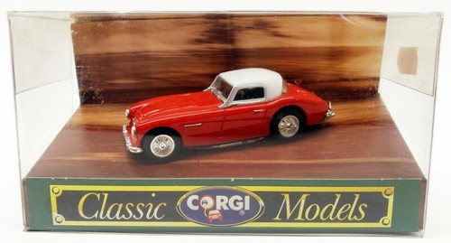 Corgi 1/43 Scale Model Car D733 - Austin Healey 3000 - Red/White - 第 1/1 張圖片
