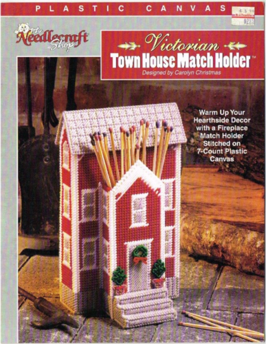 Victorian Town House Patrón de Plástico Lona 1993 De Colección Needlecraft - Imagen 1 de 1