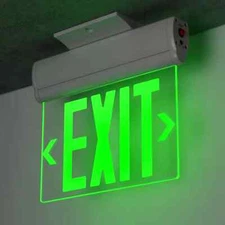 8 Pack LED Edge Lit Exit Sign