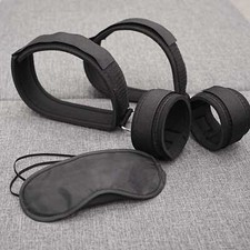 Bondage Open Leg Wrist & Thigh Cuffs BDSM Restraint Handcuffs Couples Play Game