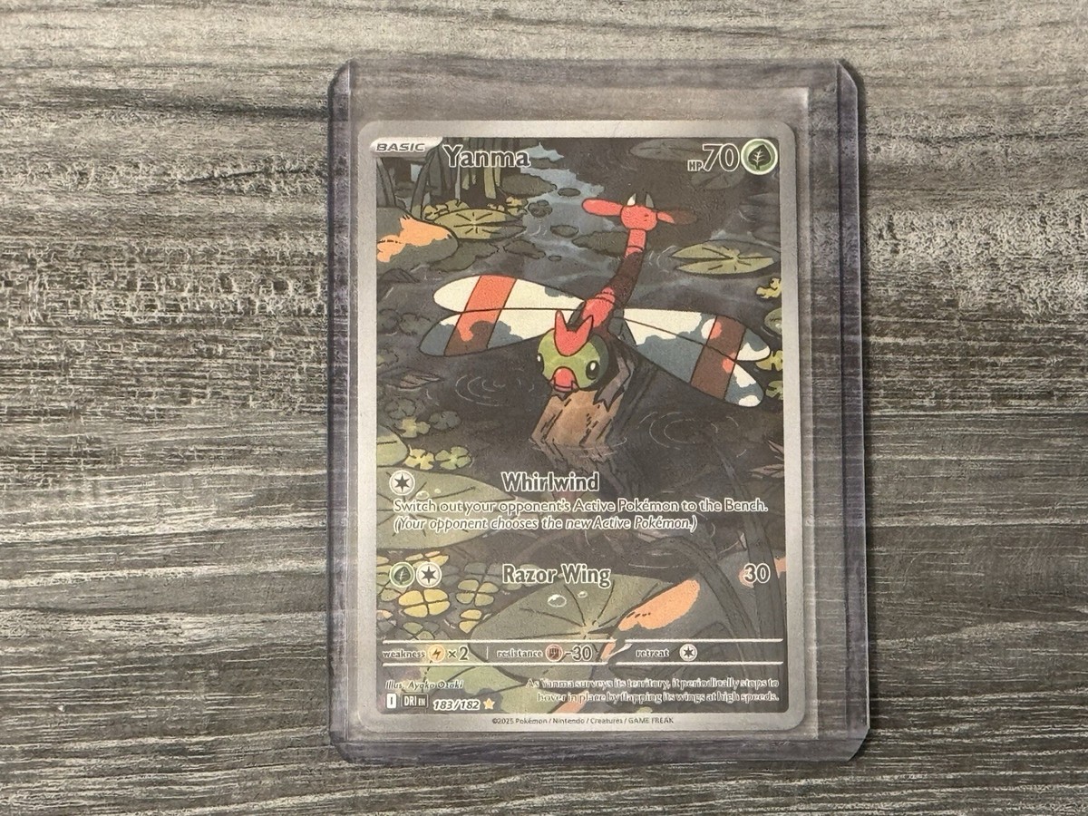 Yanma 183/182 Full Art Destined Rivals Pokemon TCG - Illustration Rare |  eBay