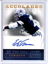 2011 Panini Playbook #29 Ed Too Tall Jones Accolades Signatures #/49