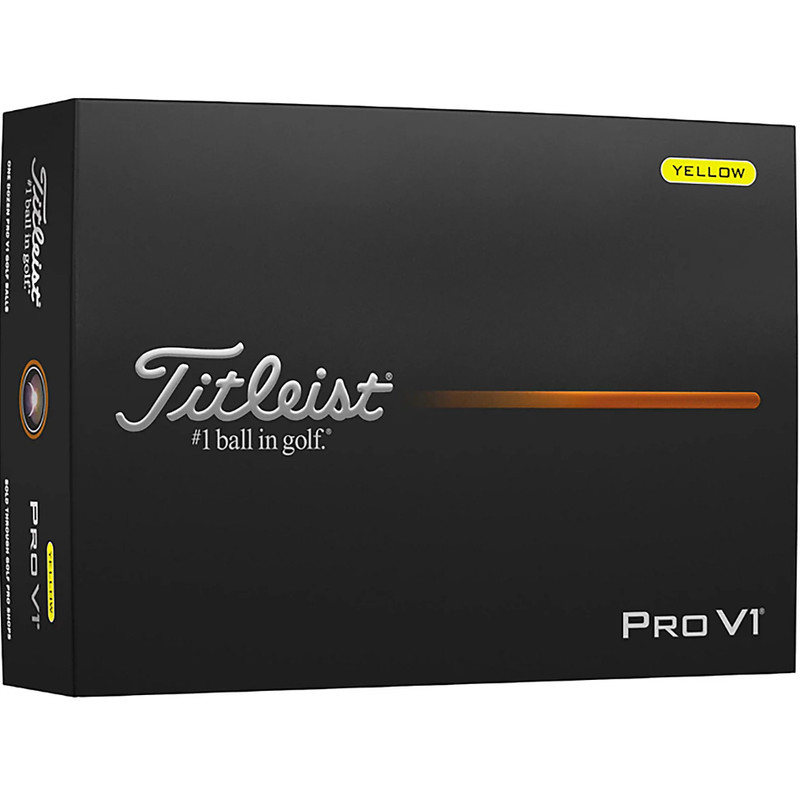 Titleist 2025 ProV1 Golf Balls 12-Pack Color Yellow