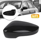 Driver Left Side Mirror Cover Cap Black For Jetta 2011-2018 VW  Beetle 2012-2019