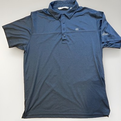 Travis Matthew Shirt Mens XL Blue Golf Polo Athletic Performance Gorp Outdoor