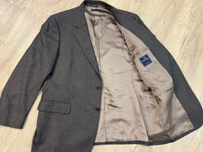 Brooks Brothers 1818 Sport Coat Blazer 45R Gray Wool Italy Made