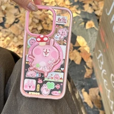 Cute Kanahei Glitter Mag Safe Holder+Case Cover For iPhone 17 Pro Max 16 15 14