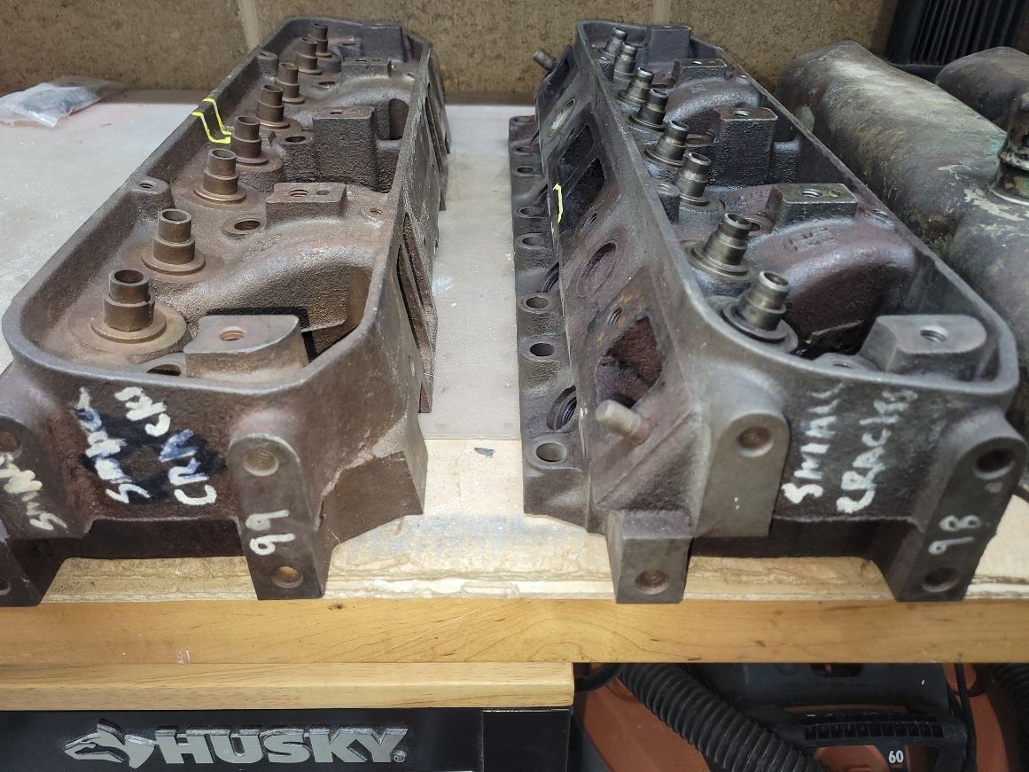 413 / 426 Mopar Max Wedge cylinder heads with valve covers | eBay