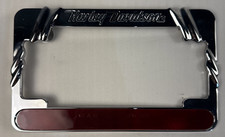 Harley Davidson Genuine Script Chrome License Plate Frame