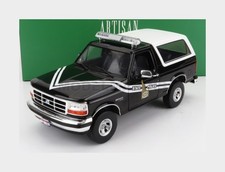 GREENLIGHT 19133 FORD USA - BRONCO IDAHO STATE POLICE 1996 - BLACK WHITE - 1/18