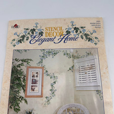 Lote de 12 Plantillas de Borde Mixto - Grandes 11.8" - Flores Vides Hiedra - Pintura Muebles