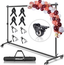 10 7ft Adjustable Backdrop Stand with Wheels, Photo Background Stand