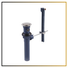New Delta Faucet Plastic Pop-Up Assembly Less Lift Rod Brushed Nickel