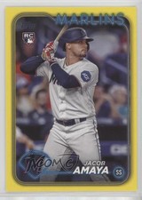 2024 Topps Series 1 Yellow Jacob Amaya #144 0vy7