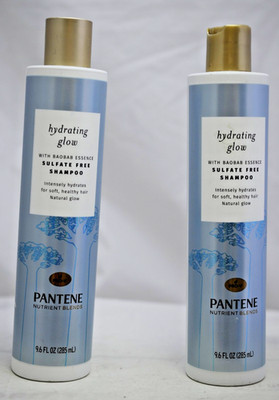 Pantene Nutrient Blends Hydrating Glow With Baobab Essence Shampoo 2X 9.6 Oz