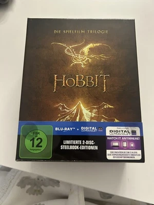 Bluray Steelbooks Der Hobbit Trilogie mit Bilbo's Journal aus Sammlungsauflösung - Bild 1 von 4