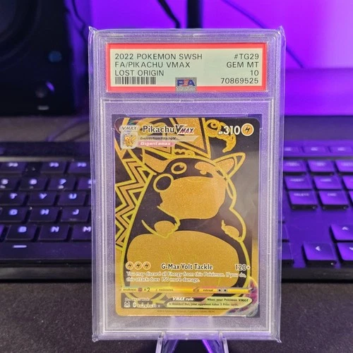 Pokemon Pikachu Vmax #TG29 Gold Sword Shield Lost Origin PSA 10 GEM MINT