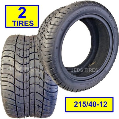 215/40-12 GOLF CART TIRE [TWO] Kenda KTW A993 PMT-ST street 4ply 18.2 T x 8.2 W