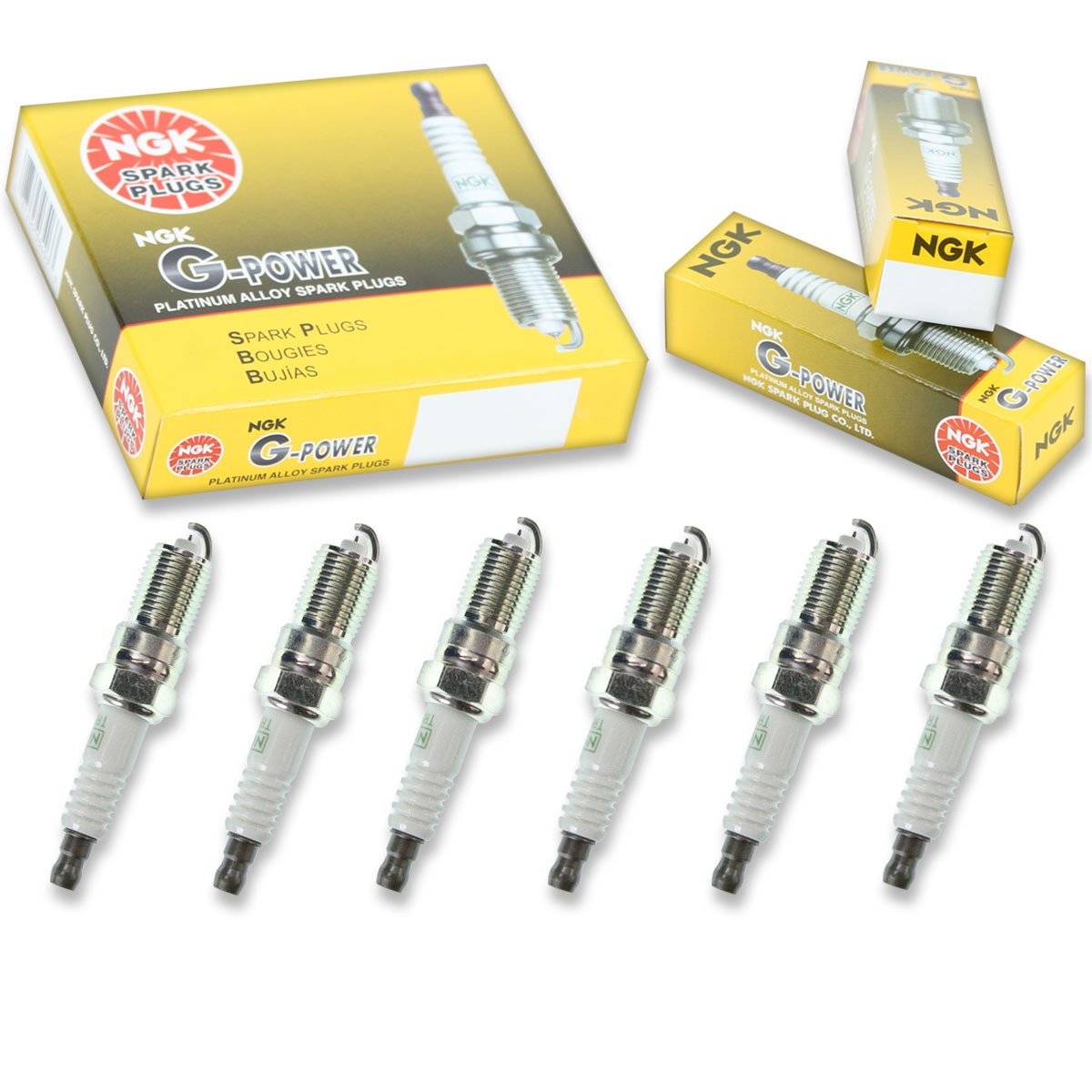 6 pcs NGK G-Power Spark Plugs for 1986-1987 Oldsmobile 98 3.8L V6 - Engine us