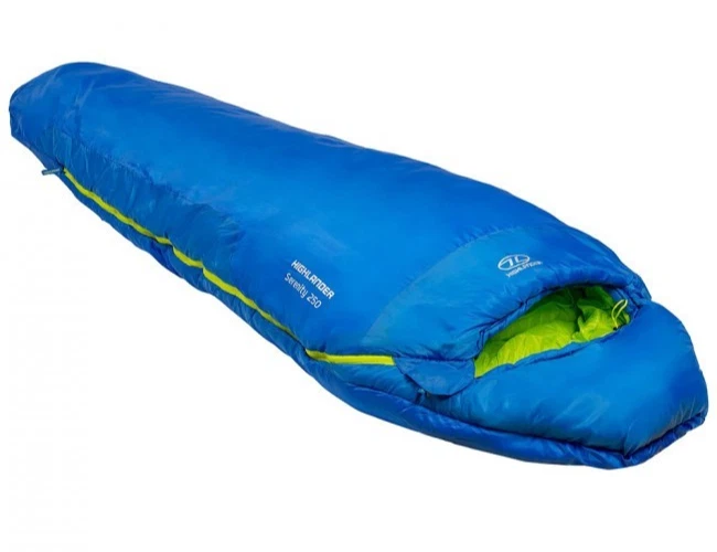 Highlander Serenity 250 Sleeping Bag Dark Blue/Black Mummy Style 3 Season New F1 - Image 2 of 4