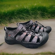 KEEN Newport H2 1014265 Hiking Sandals Youth Size 5 Blue/Black Washable No Tie