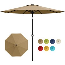 10FT Outdoor Patio Umbrella Waterproof  UV Resistant Market Parasol for Garden
