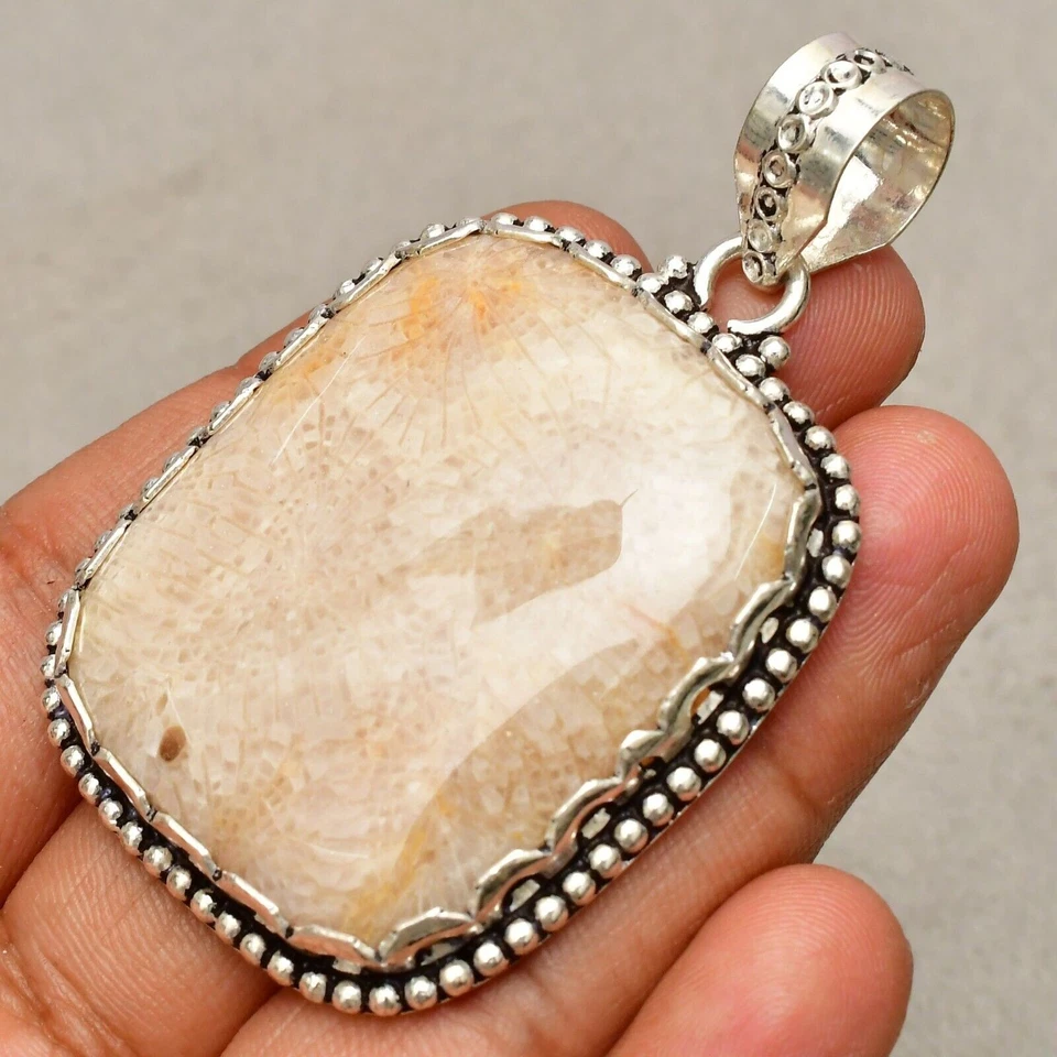 Ciondolo gioiello fatto a mano in argento sterling 925 con pietra preziosa... - Immagine 2 di 4