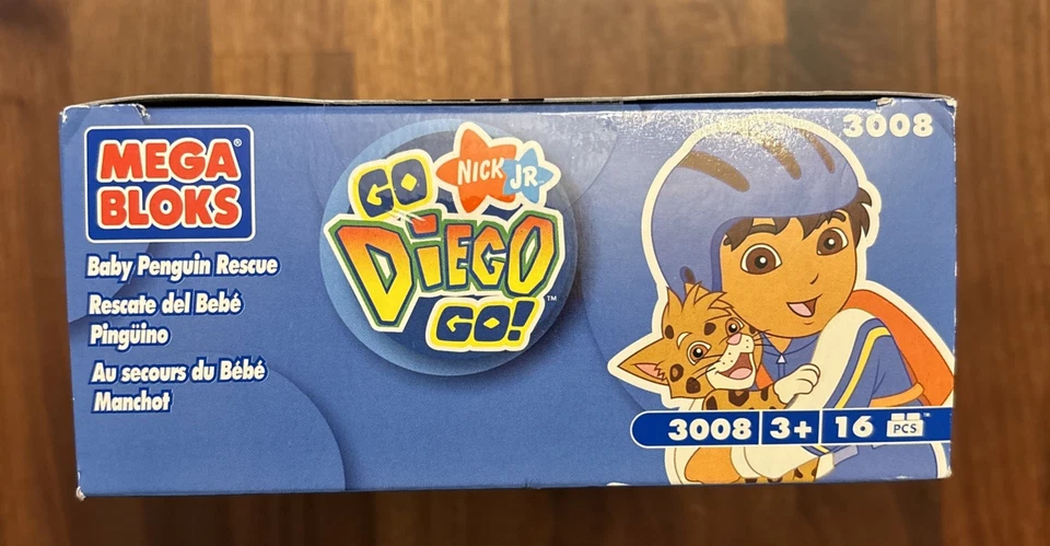 Mega Bloks Go Diego Go Baby Penguin Building Blocks Set 2007, New - Image 3 of 4