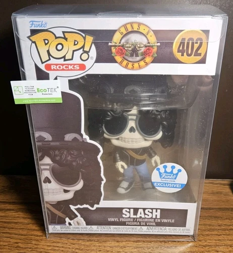 Funko Pop Rocks Guns And Roses Slash #402 Funko Exclusive With Protector