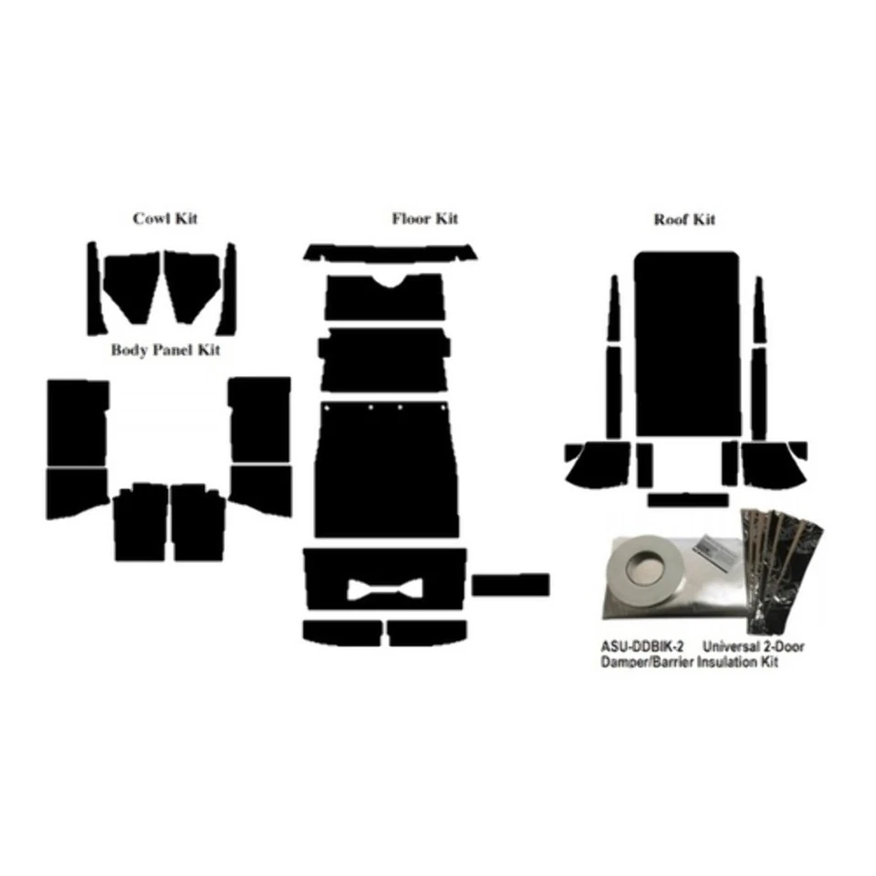 Kit de amortiguador de sonido de aislamiento para Ford Modelo A 1928-1929 Sedán Tudor - Completo Foto 3 de 4