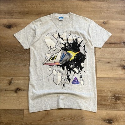 Disney star tour Character Fashions Star Tours Graphic T-Shirt Adult Size M Gray