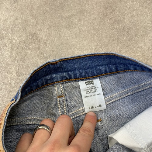 Levi's 515 Jeans Damen 28" Straight Leg Denim Hose, blau - Bild 6 von 12