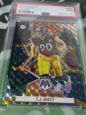 2022 Panini Mosaic - T.J. Watt #167 Genesis Mosaic Prizm Psa 9