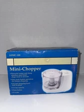 ASMC-100 Mini Food Chopper Processor 1.5 Cup Stainless Steel Blade (Open Box)